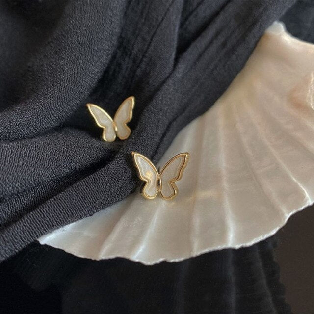 Fashion Elegant Crystal Butterfly Clip Earrings For Women No Piercing