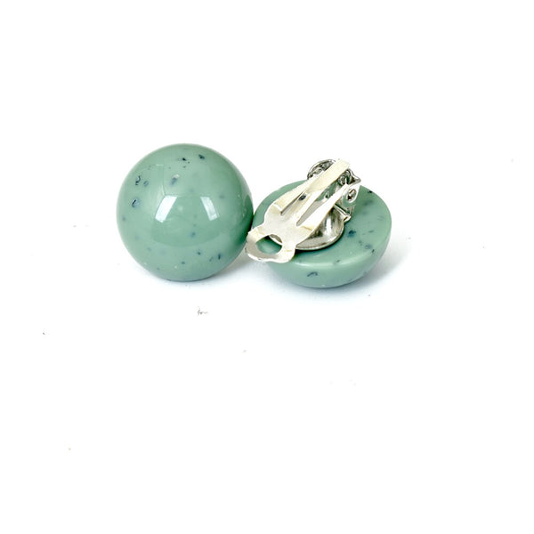Pendientes geométricos grandes y redondos de resina para mujer, sin perforar