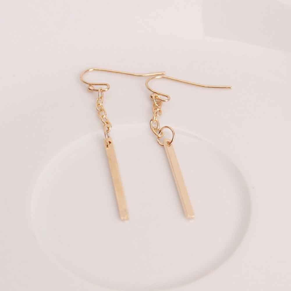 minimalist geometric Clip on earrings contracted temperament earrings