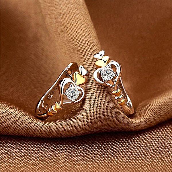 Pendientes de cristal redondos blancos para mujer, modernos pendientes de clip pequeños en color dorado.