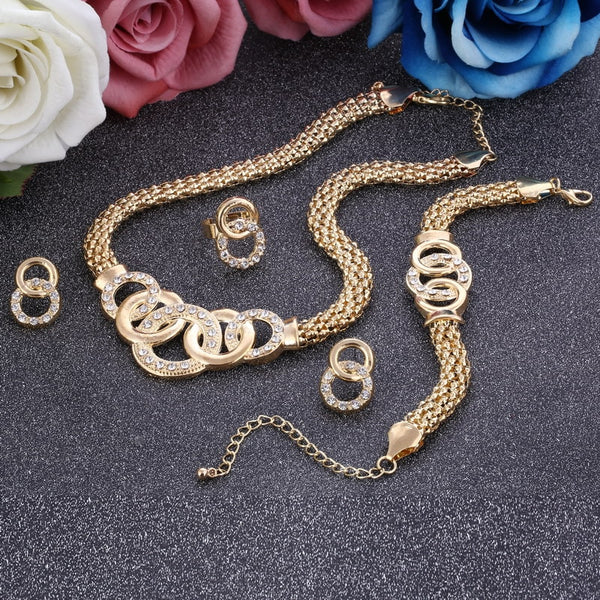 Golden Plated Jewelry Set  For Women