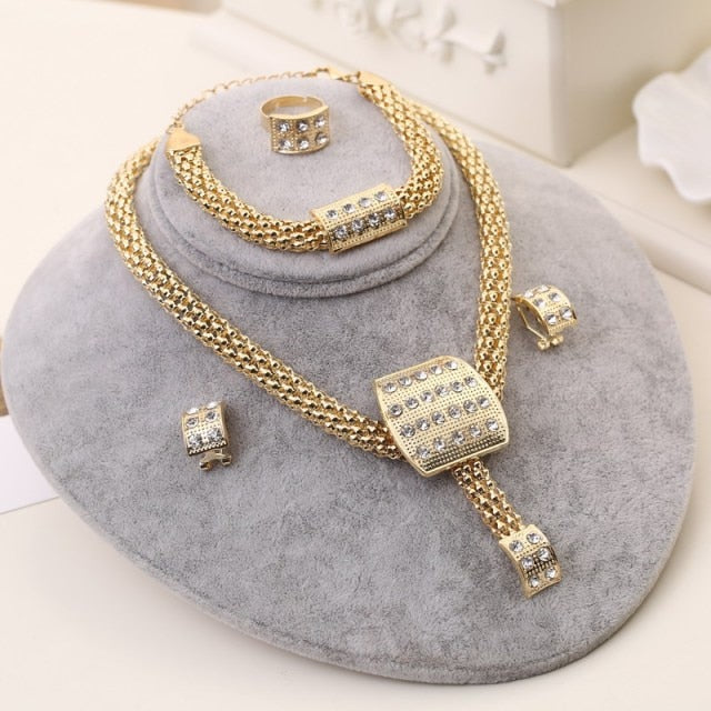 Golden Plated Jewelry Set  For Women
