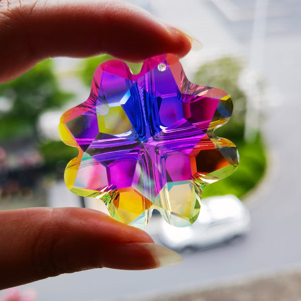 45mm Four-Leaf Clover Crystal Prism