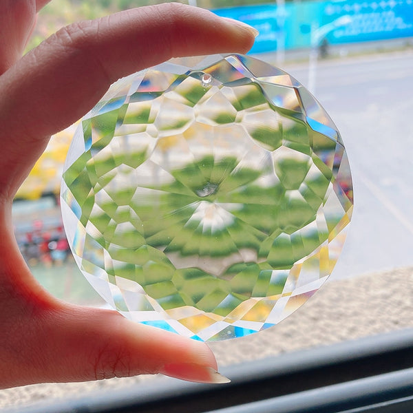 75MM Clear Chandelier Crystals Flower of Life Prisms