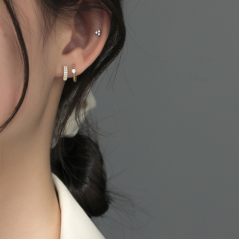 S925 Sterling Silver Stud Earrings for Women