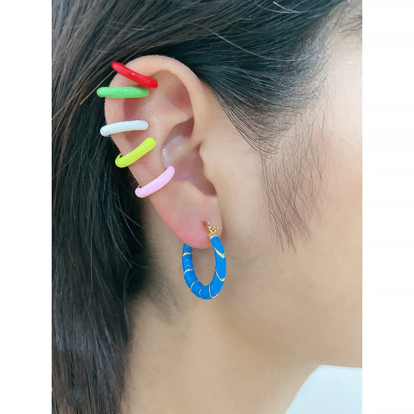 Cute Candy Color Enamel No Piercing Ear Cuff