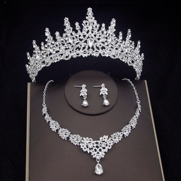 Luxury Crystal Bridal Jewelry Sets Women