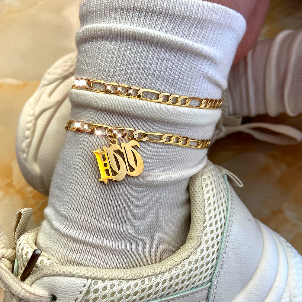 A-Z Letter Initial Anklets Bracelet For Women