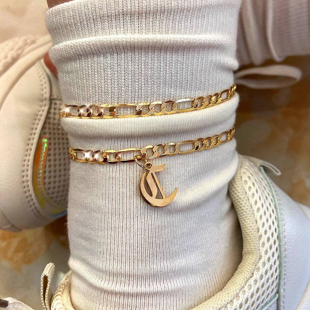 A-Z Letter Initial Anklets Bracelet For Women