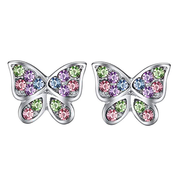 Fashion Unicorn Cat Butterfly Rainbow Stud Earrings