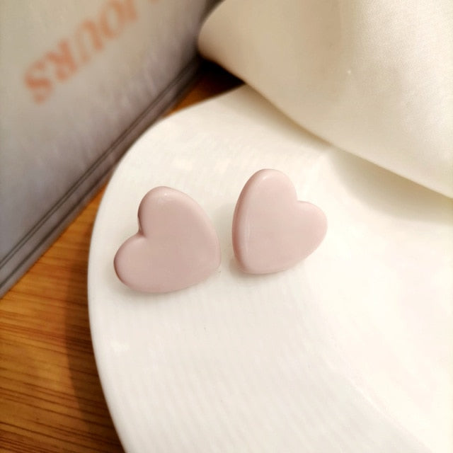 Trend Asymmetric Hollow Heart Earrings for Women