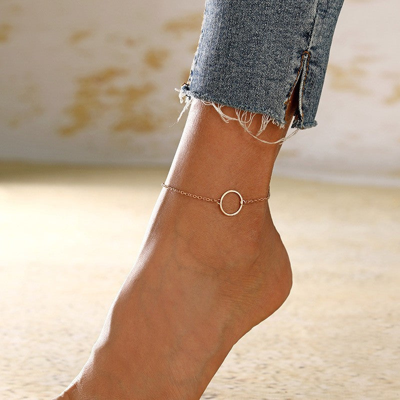 Trendy Summer Round Ankle Big Circle For Women