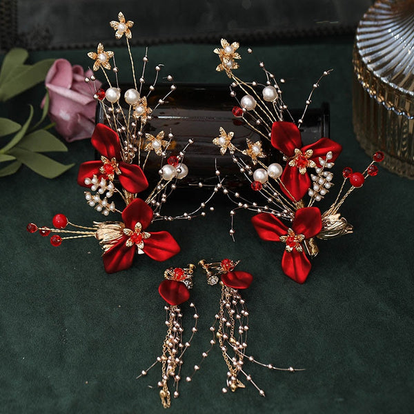 Vintage Chinese Style Hair Clip Set