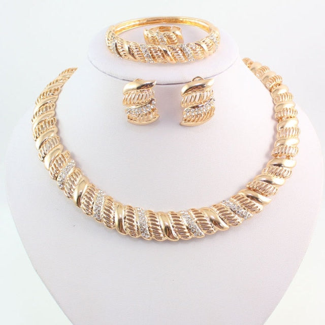 Vintage African Crystal Jewelry Sets For Women