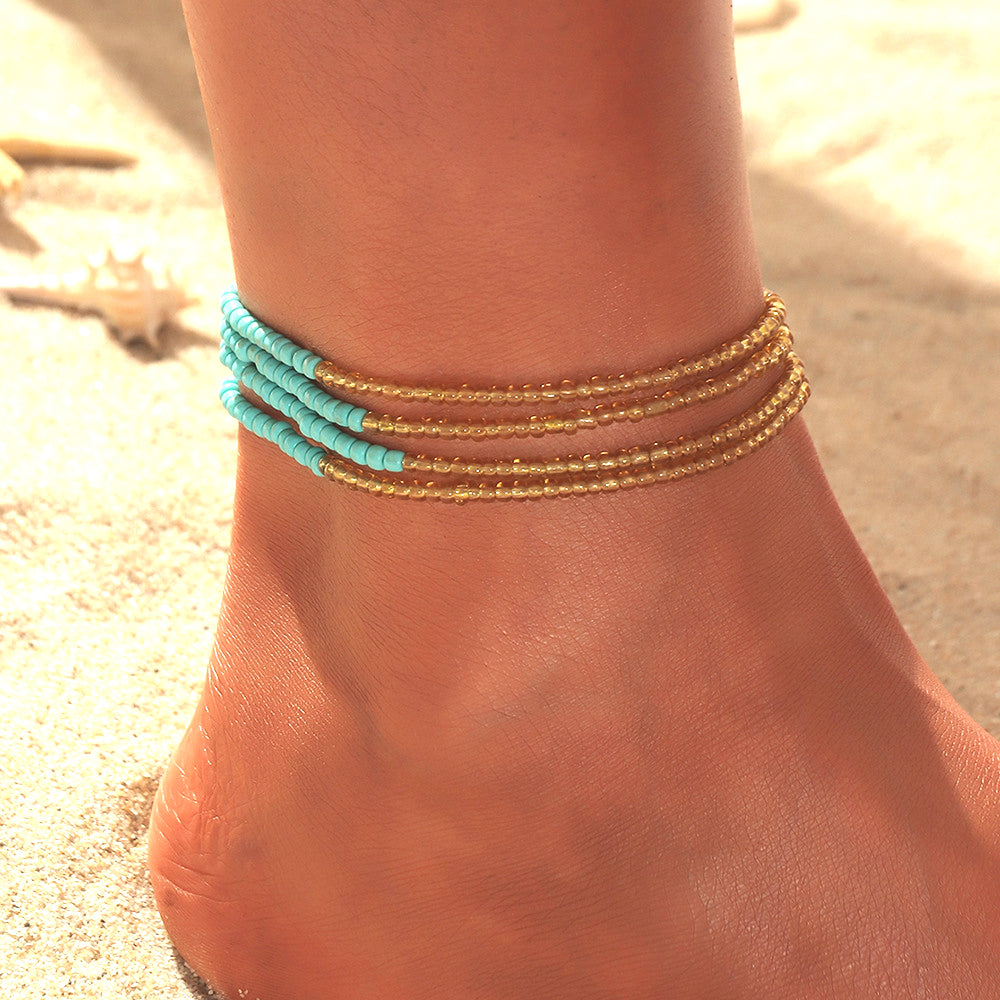 Bohemia Beads Ankle Bracelet  Handmade Beach Anklets For Women