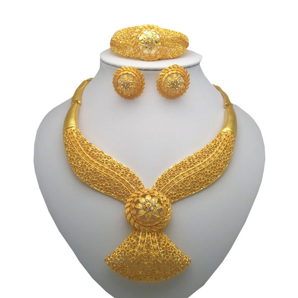 Bridal Fashion Dubai Gold Jewelry Sets