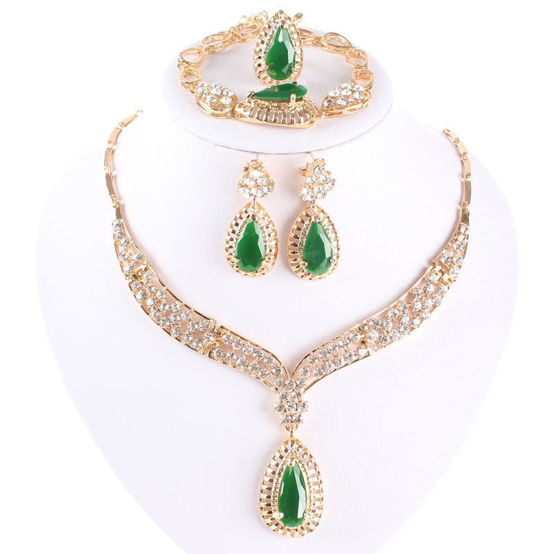 Fashion Crystal Necklace Collar Jewelry Sets