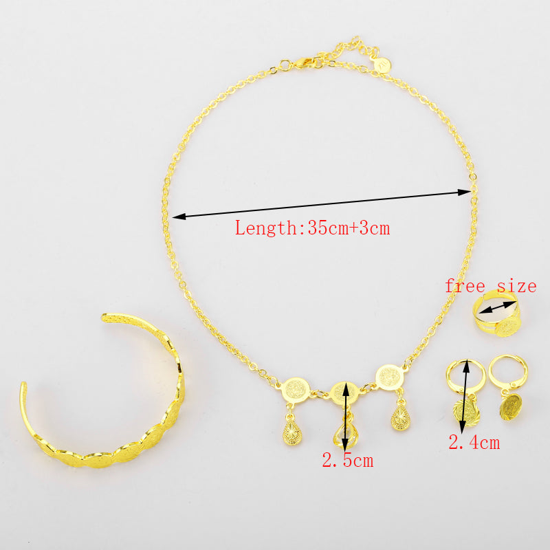 Arab Coin  Gold Color Coin Jewelry Sets