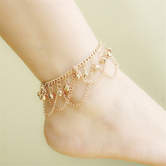 One Piece Multilayer Chain Anklets Bracelets for Women