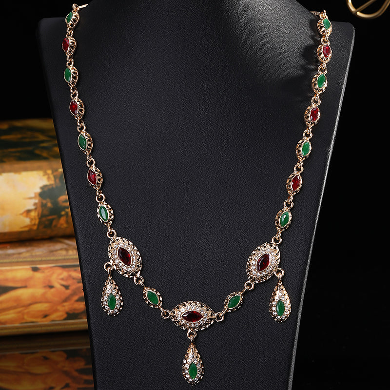 Arabic Handmade Jewelry with Crystals Wedding Sets