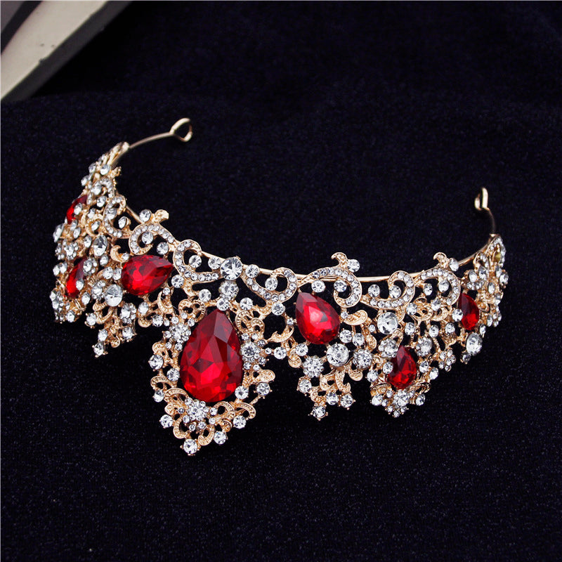 Crown Diadem Earrings Bridal Necklace Sets