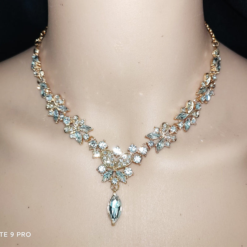 Necklace Earrings Jewelry Set Wedding Dress Accessories