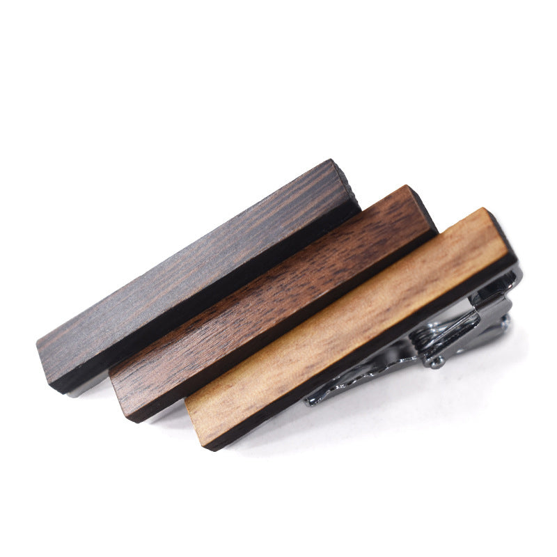 Luxury Wood Tie Clips for Mens