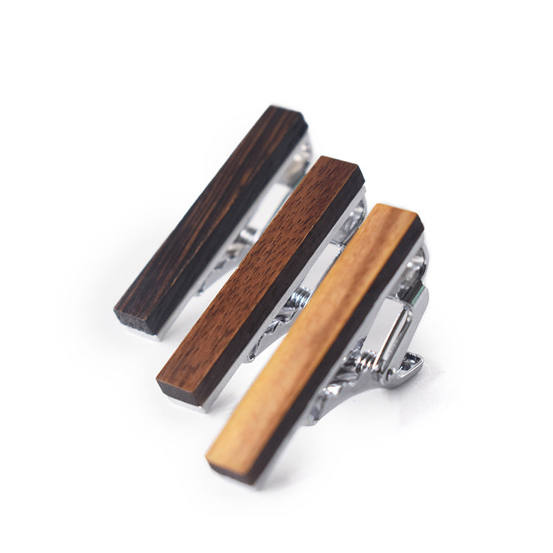 Luxury Wood Tie Clips for Mens