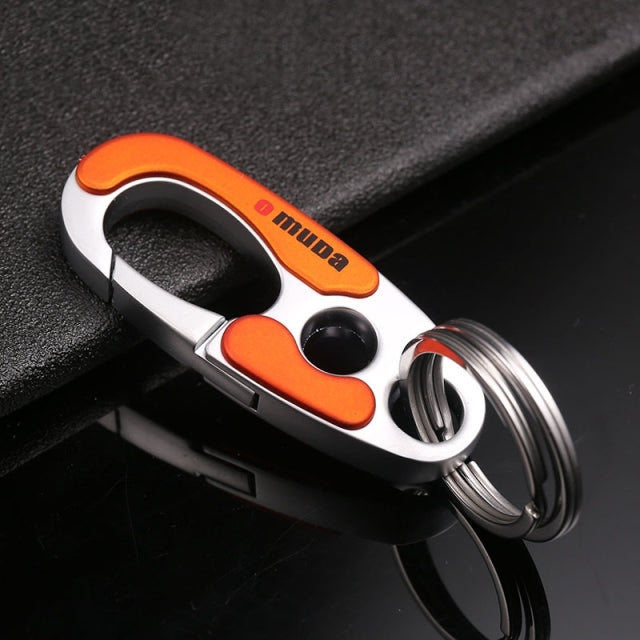 Outdoor Carabiner Climbing Tools Double Ring Car  Keychain