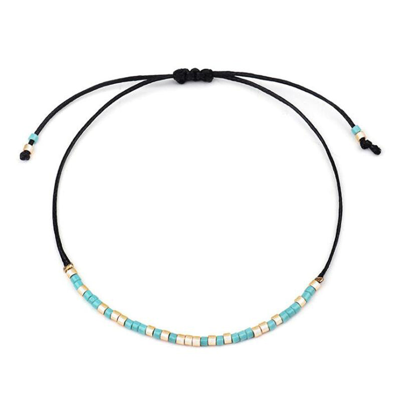 Bohemian Small Acrylic Beads Anklets