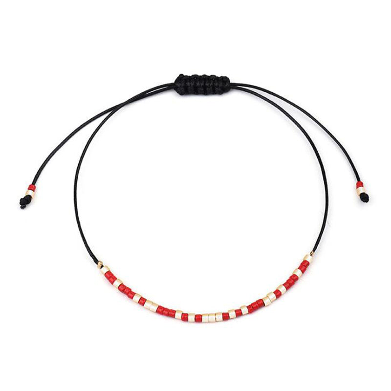 Bohemian Small Acrylic Beads Anklets