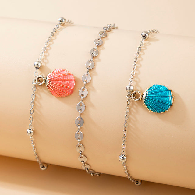 Colorful Bead Anklets for Women