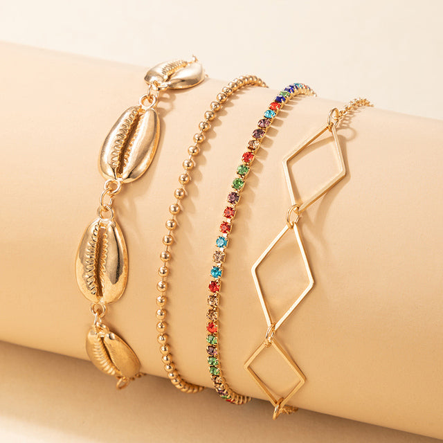 Colorful Bead Anklets for Women