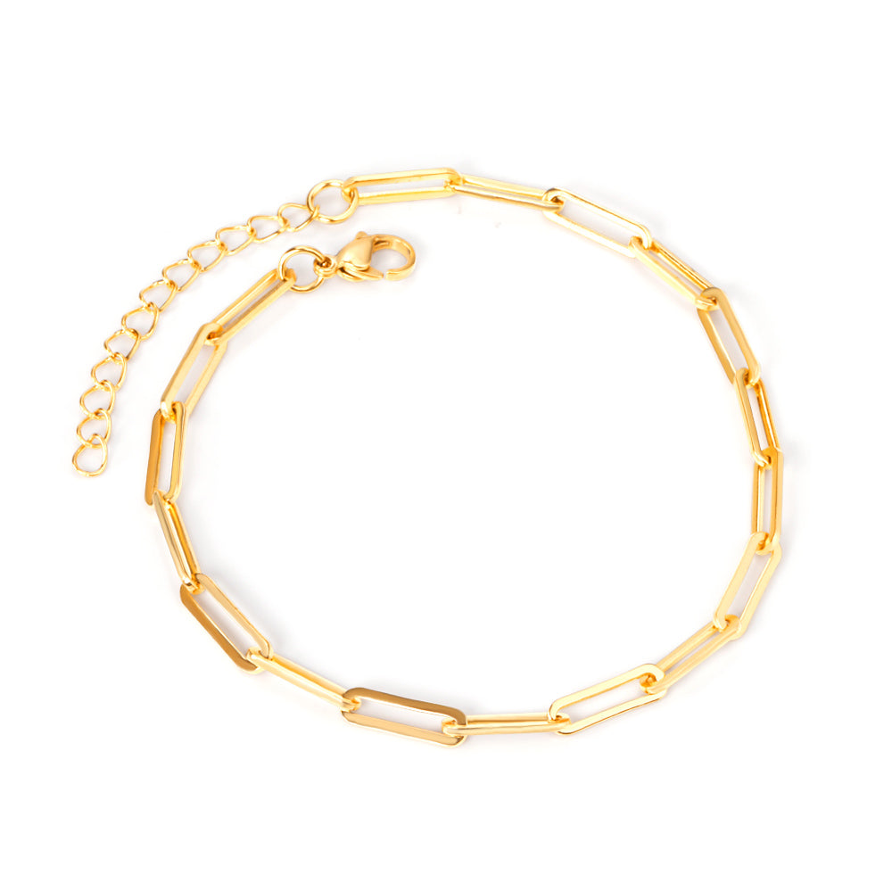 Gold Color Chain Accessories Anklets For Women