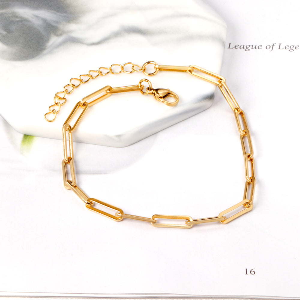 Gold Color Chain Accessories Anklets For Women