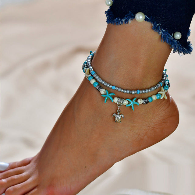 Vintage Beach Foot Anklet For Women