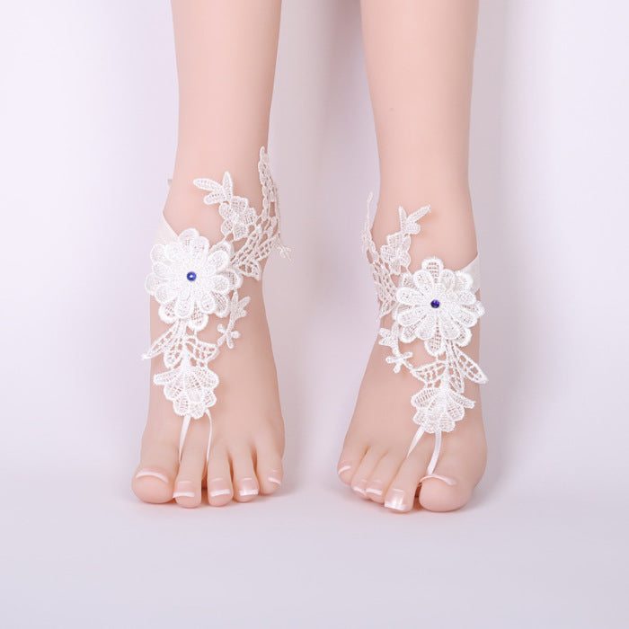 1 Pair Women Bridal Beach Foot Chain Wedding Anklets