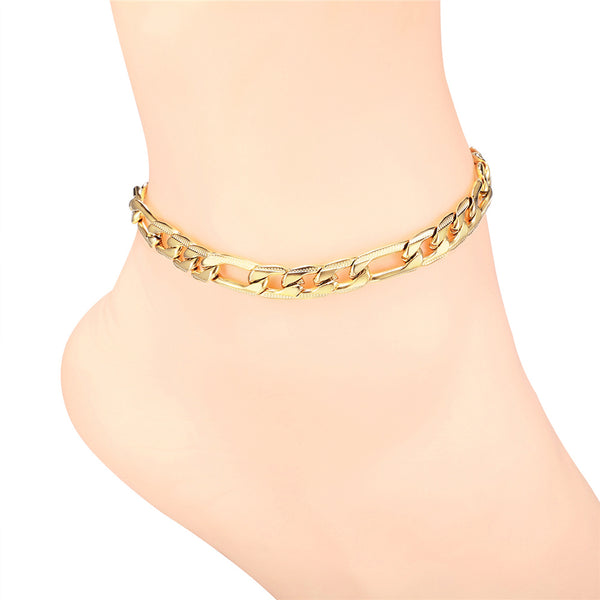Tobillera de cadena de cuentas para mujeres y niñas, ajustable, para playa, verano