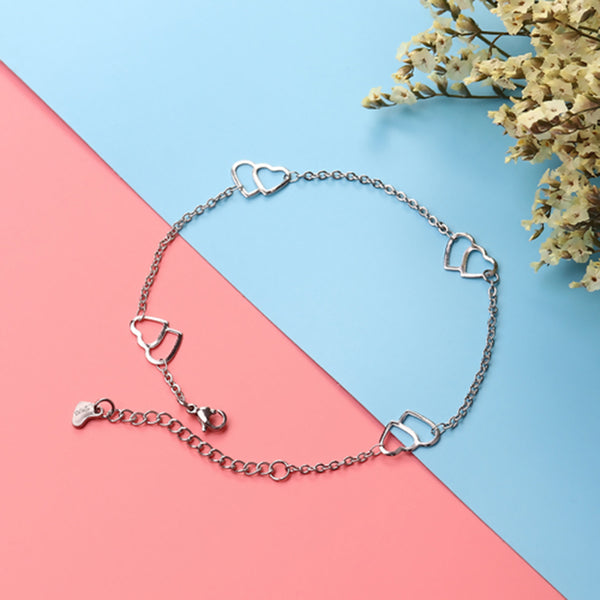 Tobillera de acero inoxidable 304, cadena para el pie, joyería para mujer