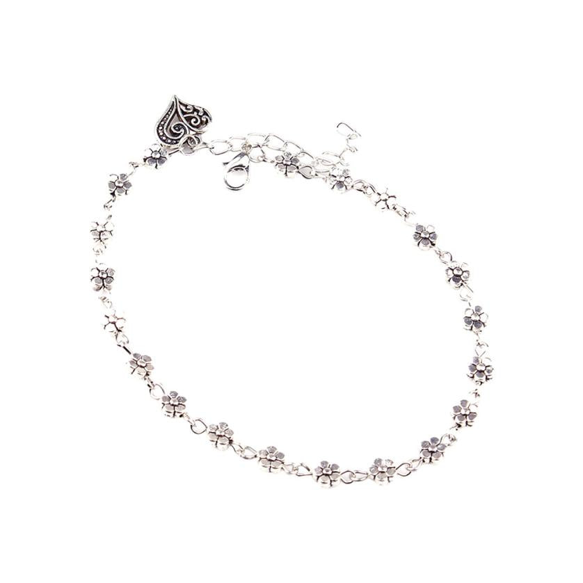 new hot Women Silver Bead Chain Anklet Ankle Bracelet