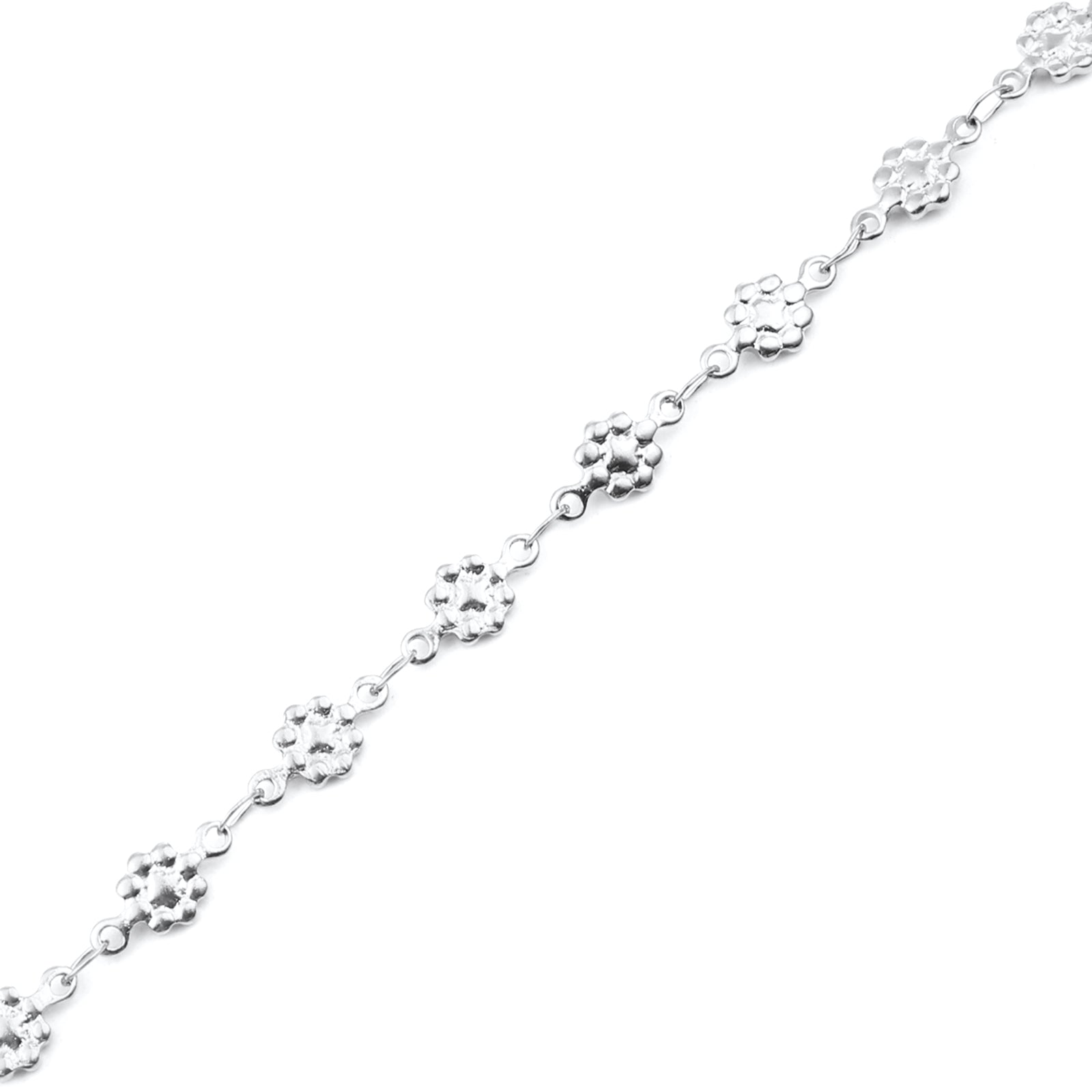 304 Stainless Steel Anklet Foot Chain Flower Heart Jewelry Leg Anklets