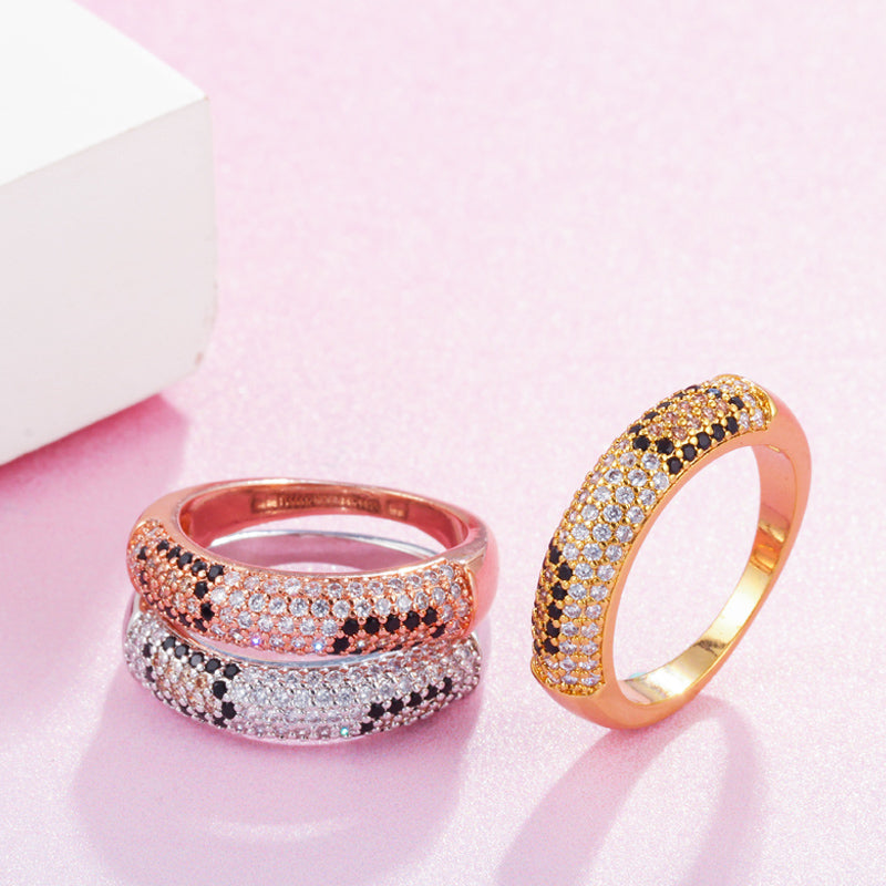 Trendy Big Snake Shape Rose and Yellow Gold Silver Color Fashion Finger Rings