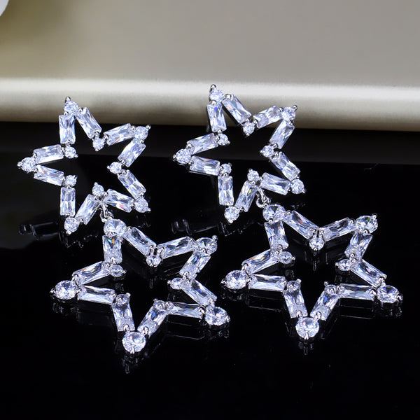 Classic Silver Color Earing Jewelry for Women