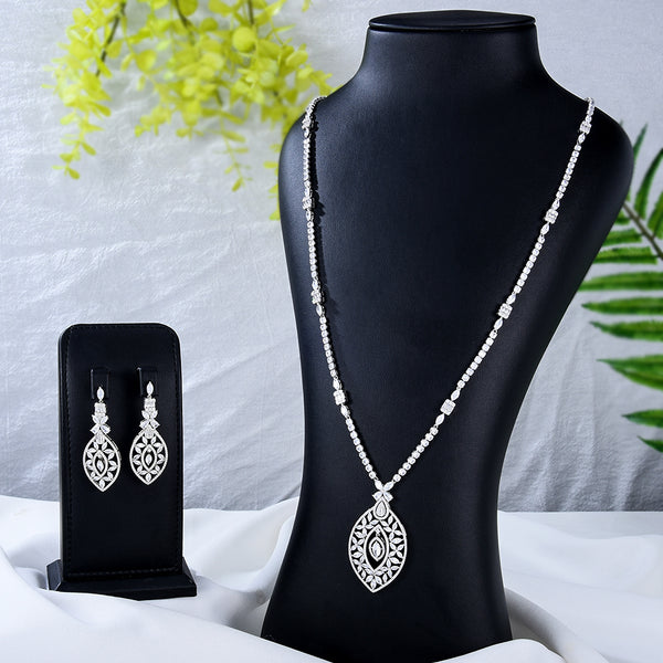 Big Fashion Luxury Waterdrop Statement Jewelry Set For Women