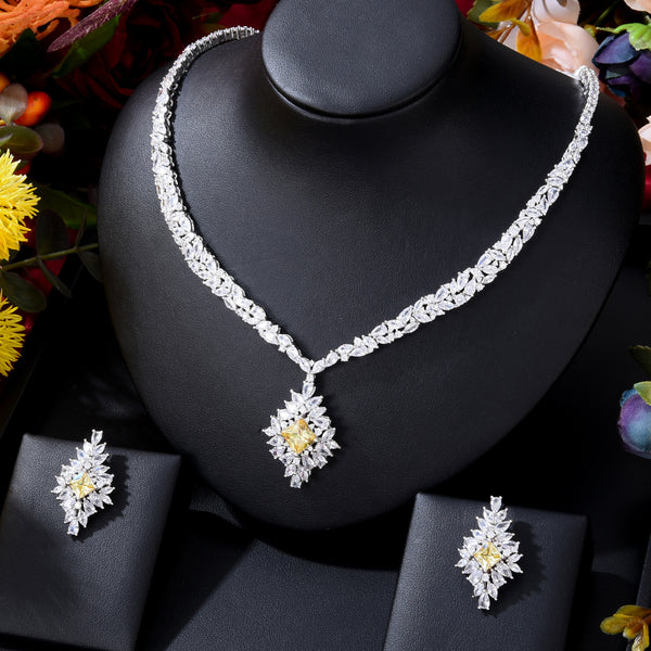 Trendy 2PCS Necklace Earring Sets Statement Jewelry Set For Women