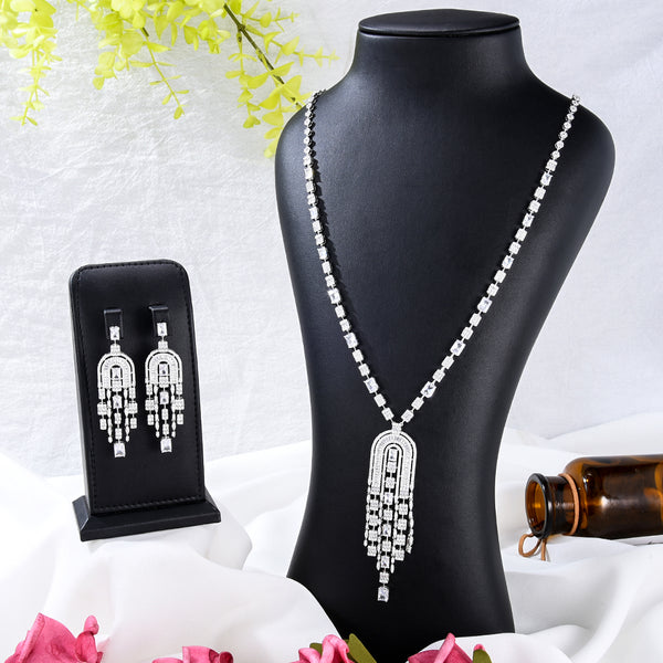 Fashion Luxury Long Sweater Necklace Jewelry Set For Women