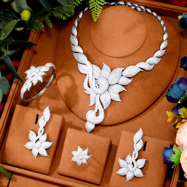 Luxury 4PCS African Statement Jewelry Sets Dubai Jewelry Sets