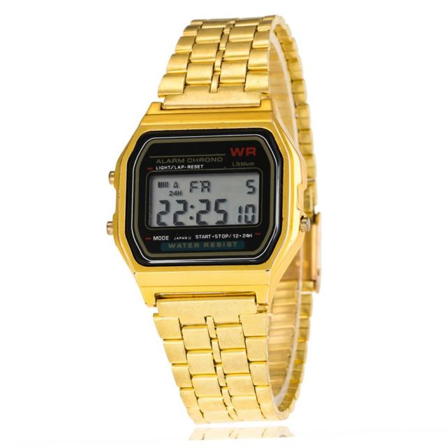 Stainless Steel LED Men Watch Digital Dress Watch