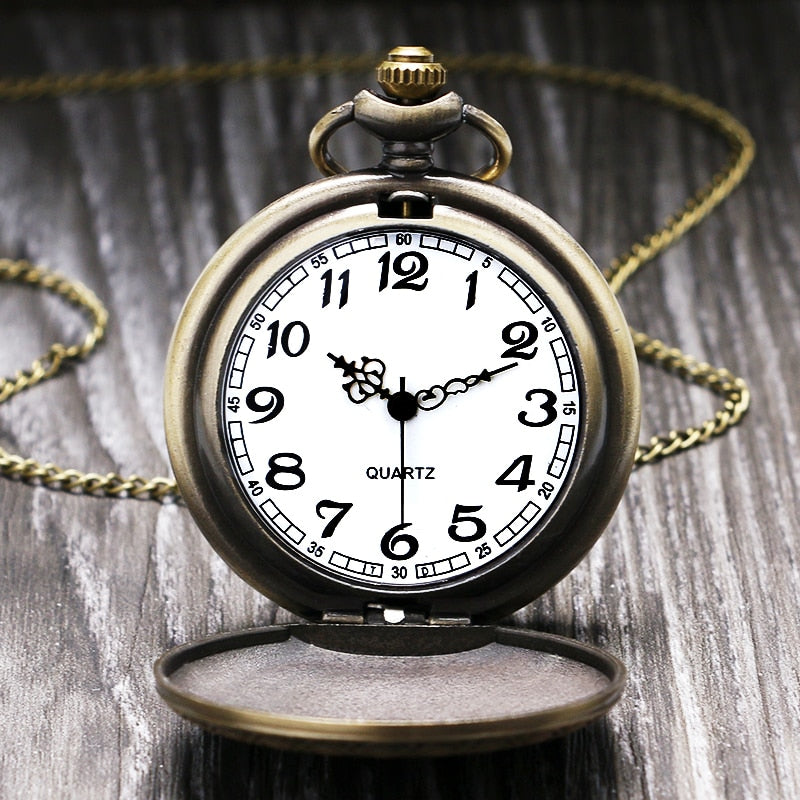 Three Interlocking Triangles Norse Mythology Antique Style Pocket Watch