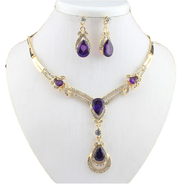 Party gold-color Jewelry African Beads Costume Jewelry Sets